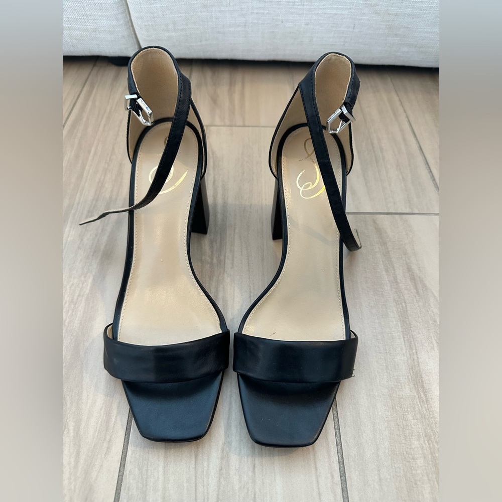 Sam Edelman Black Heels with Ankle Strap